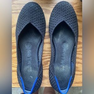 Rothy’s Black honeycomb round toe flats